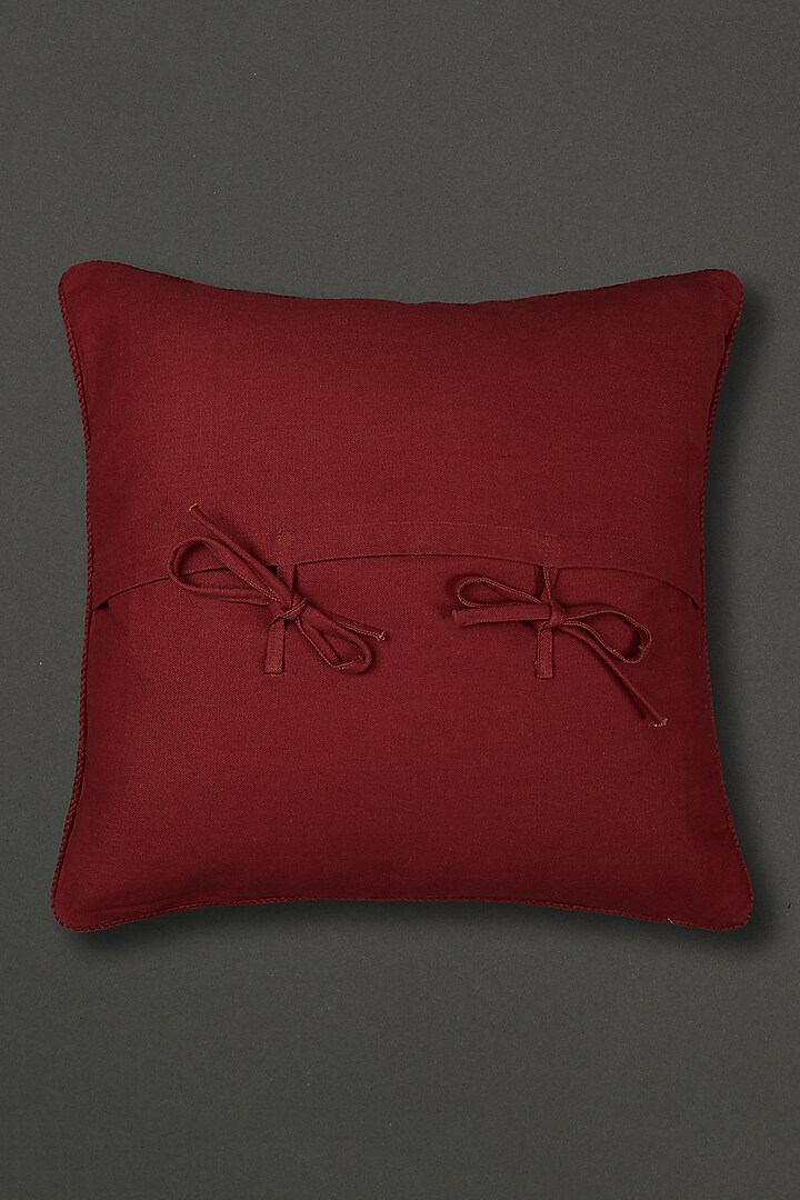 Green Baagh Square Cushion With Fillers by Ritu Kumar Home at Pernia's Pop Up Shop