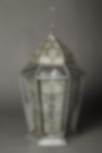 Silver Glasshouse Lantern by Ritu Kumar Home