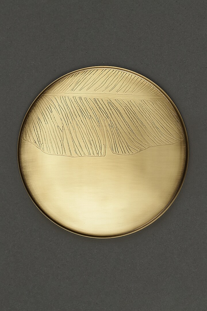 Brass Kansa Thali by Ritu Kumar Home at Pernia's Pop Up Shop