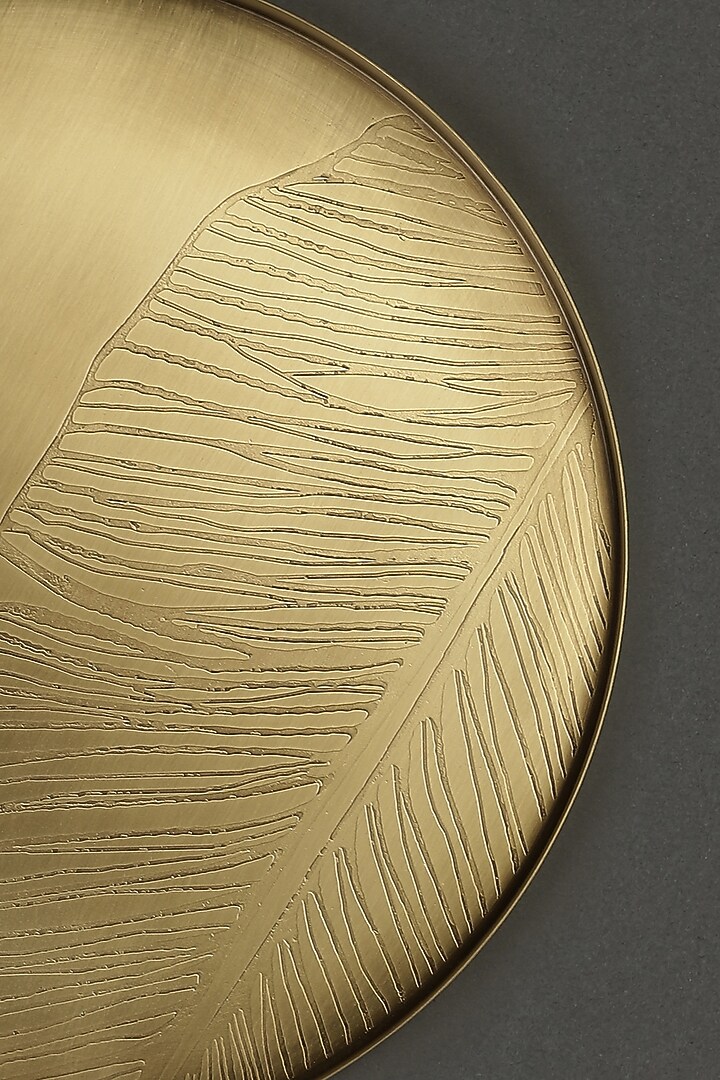 Brass Kansa Thali by Ritu Kumar Home at Pernia's Pop Up Shop