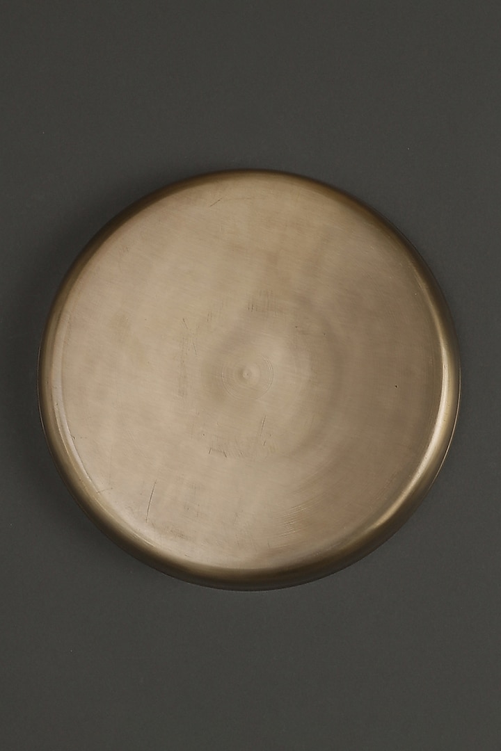 Antique Brass Kansa Thali by Ritu Kumar Home at Pernia's Pop Up Shop