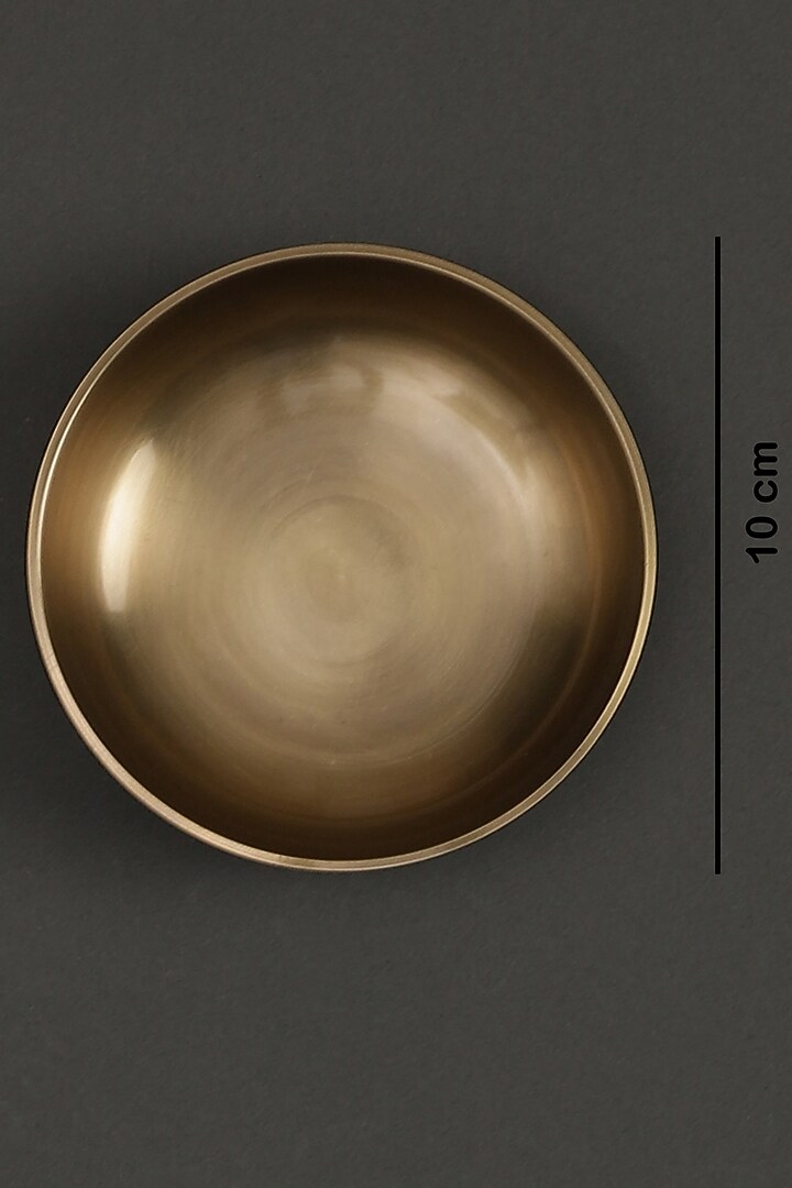 Brass Kansa Dessert Bowl by Ritu Kumar Home at Pernia's Pop Up Shop