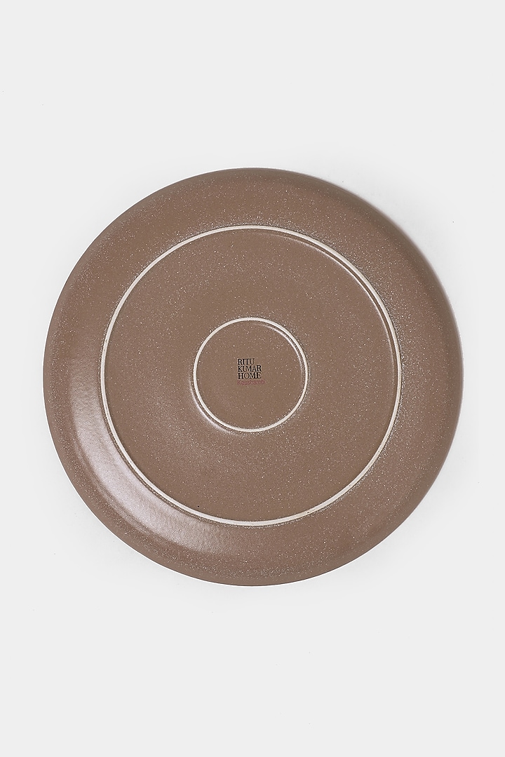 Pink & Beige Koshambi Dinner Plate (Set of 2) by Ritu Kumar Home at Pernia's Pop Up Shop