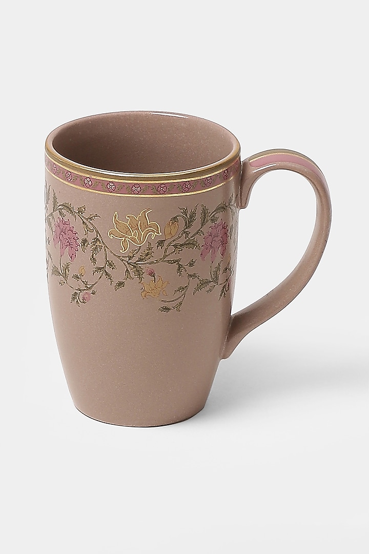 Pink & Beige Koshambi Mugs (Set of 2) by Ritu Kumar Home at Pernia's Pop Up Shop