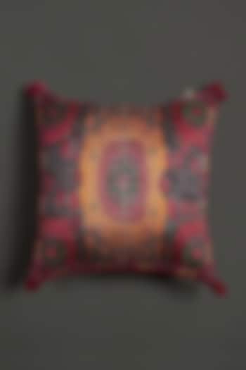 Pink Ikat Cushion With Filler by Ritu Kumar Home