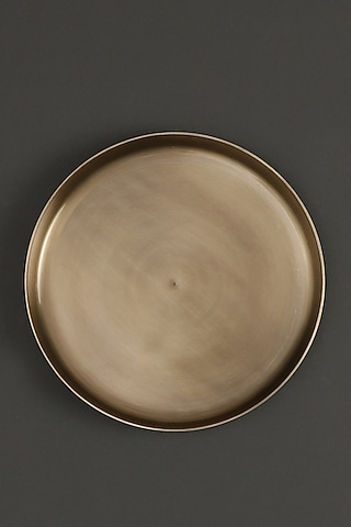 Brass Kansa Thali by Ritu Kumar Home