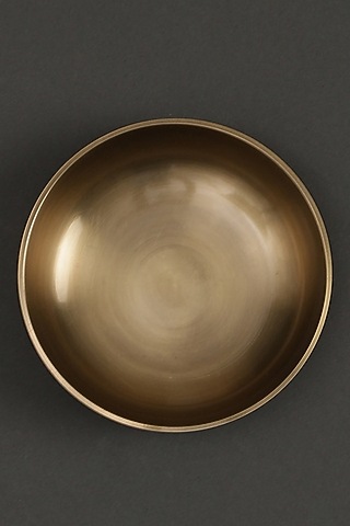 Brass Kansa Dessert Bowl by Ritu Kumar Home