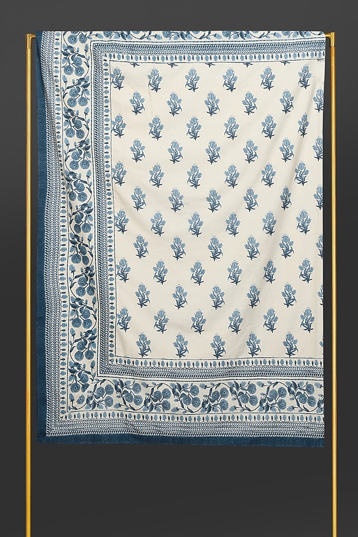 Blue Printed Table Cloth by Ritu Kumar Home at Pernia's Pop Up Shop