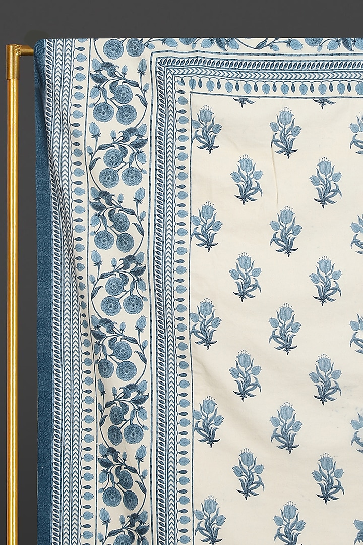 Blue Printed Table Cloth by Ritu Kumar Home at Pernia's Pop Up Shop