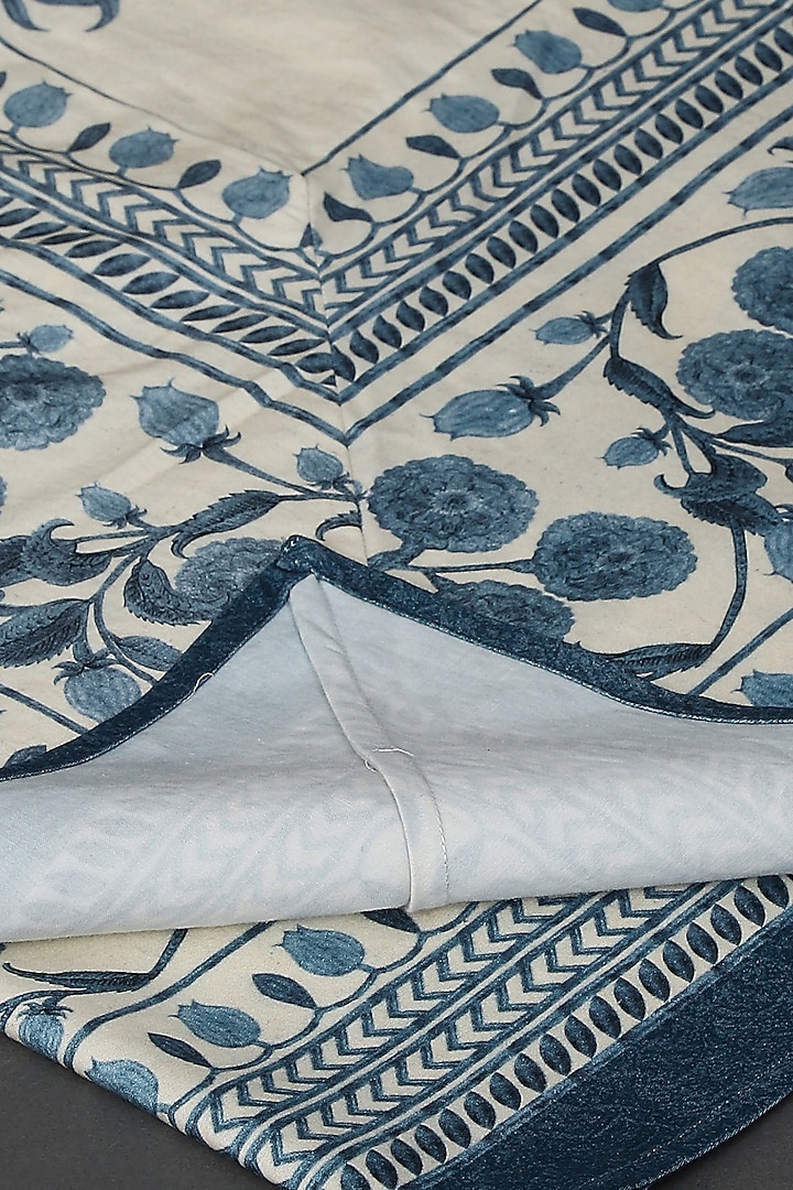 Blue Printed Table Cloth by Ritu Kumar Home at Pernia's Pop Up Shop