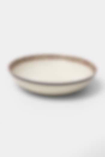 Beige & Pink Minar Salad Bowl by Ritu Kumar Home at Pernia's Pop Up Shop