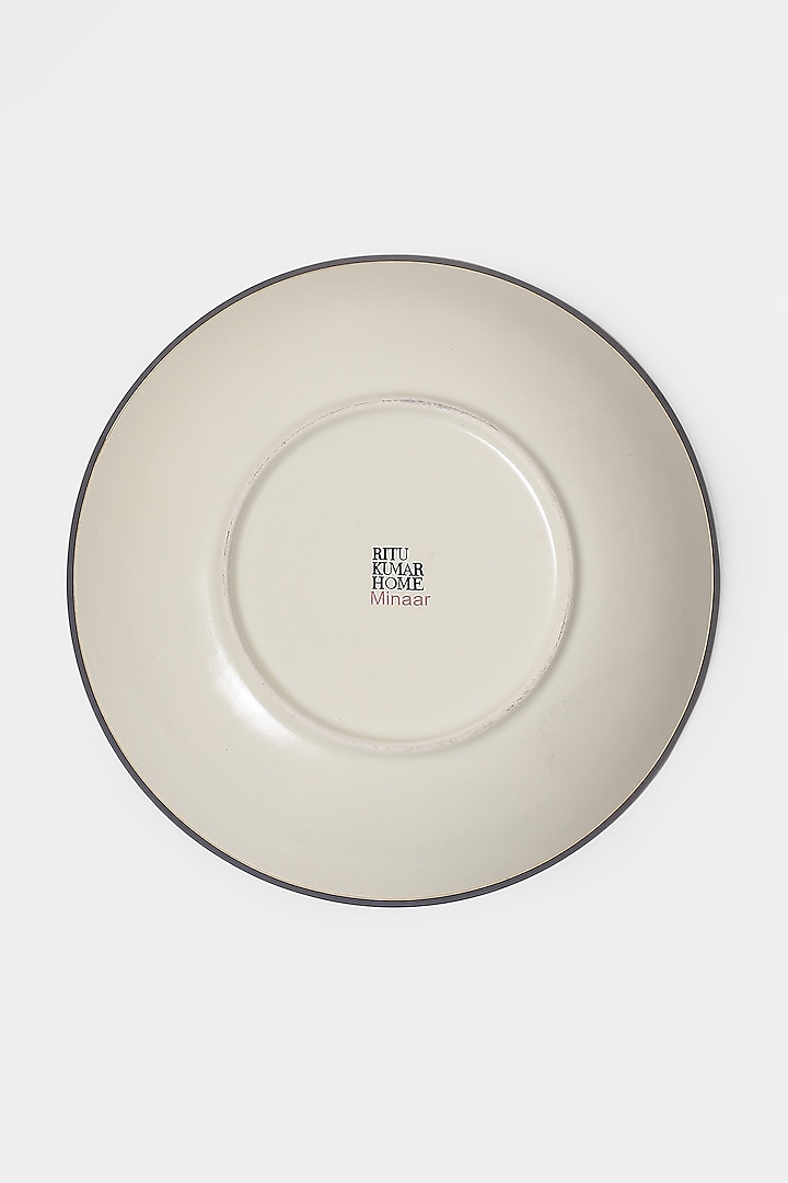 Beige & Pink Minar Salad Bowl by Ritu Kumar Home at Pernia's Pop Up Shop