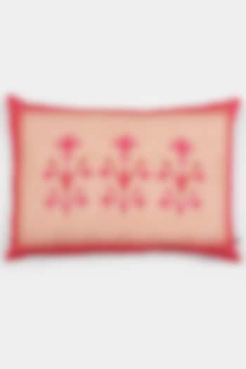 Pink Ikat Pillow Sham With Filler by Ritu Kumar Home