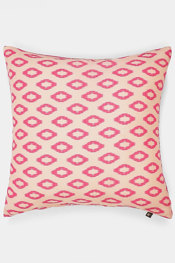 Pink Ikat Cushion With Filler by Ritu Kumar Home at Pernia's Pop Up Shop