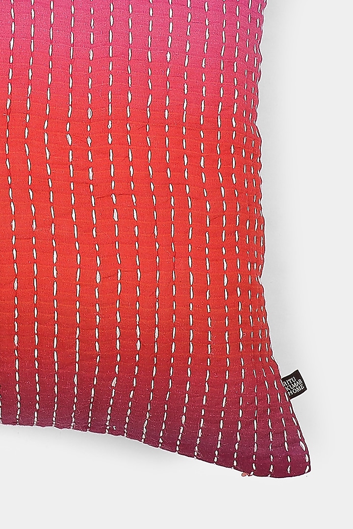 Pink Ikat Cushion With Filler by Ritu Kumar Home at Pernia's Pop Up Shop