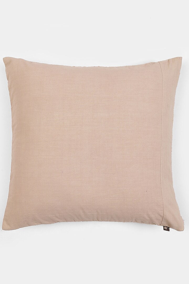 Beige Embroidered Minar Cushion With Filler by Ritu Kumar Home at Pernia's Pop Up Shop