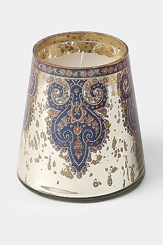 Blue Jaamevar Votive by Ritu Kumar Home