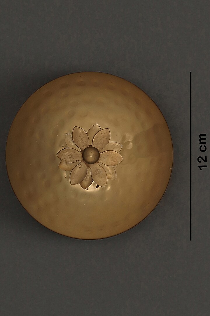Golden Brass Tin Mogra Votive by Ritu Kumar Home at Pernia's Pop Up Shop