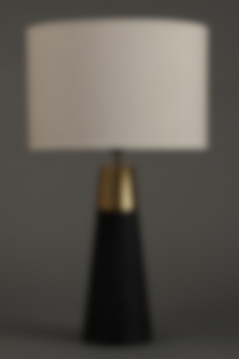 Black Table Lamp With Shade by Ritu Kumar Home at Pernia's Pop Up Shop