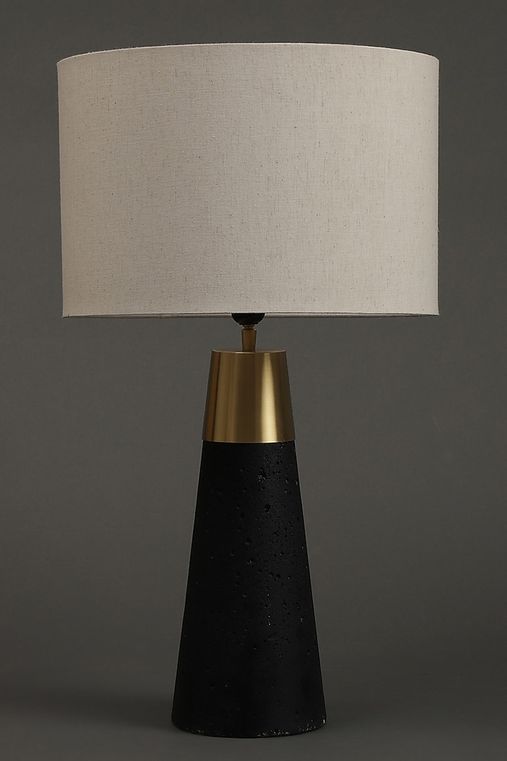 Black Table Lamp With Shade by Ritu Kumar Home at Pernia's Pop Up Shop