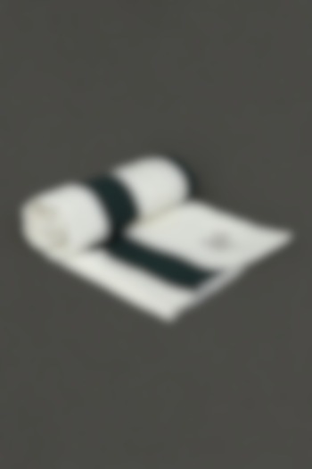 Ivory & Green Double Bedcover by Ritu Kumar Home at Pernia's Pop Up Shop