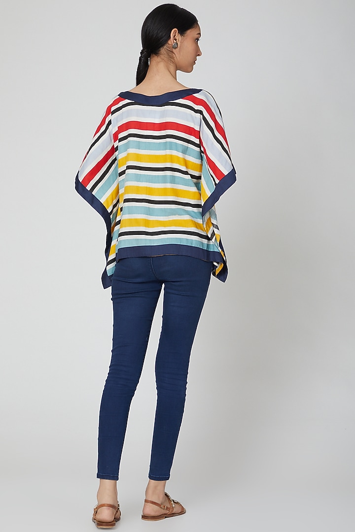 Multi Colored Embroidered Top by DOOR OF MAAI at Pernia's Pop Up Shop