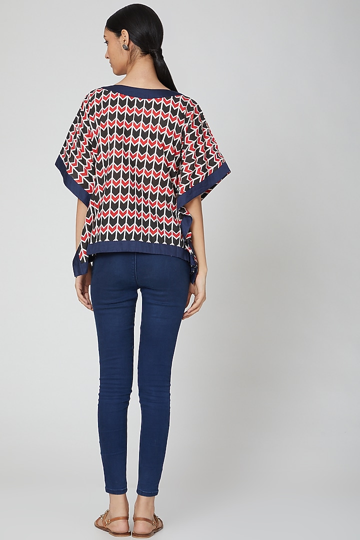 Multi Colored Printed Top by DOOR OF MAAI at Pernia's Pop Up Shop