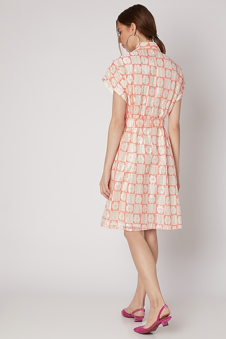 Fuchsia Summer Shirt Dress With Belt by DOOR OF MAAI at Pernia's Pop Up Shop