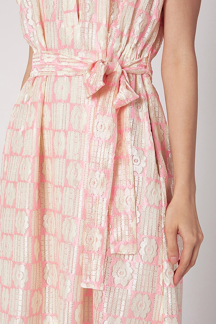 Orange Collared Summer Shirt Dress With Belt by DOOR OF MAAI at Pernia's Pop Up Shop