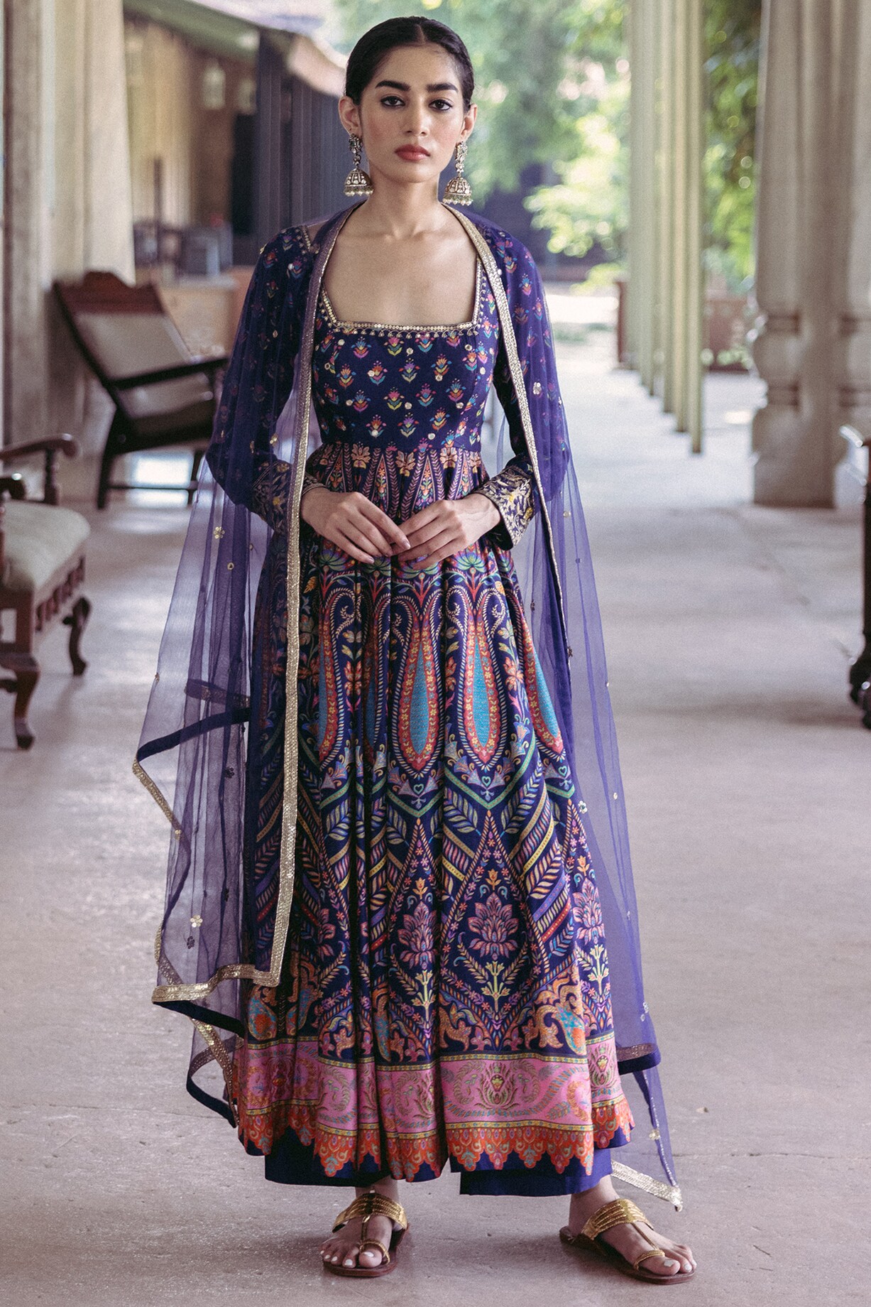 Midnight Work Anarkali