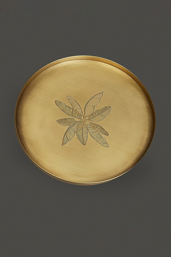 Brass Cochin Kansa Thali by Ritu Kumar Home at Pernia's Pop Up Shop