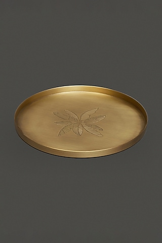 Brass Cochin Kansa Thali by Ritu Kumar Home