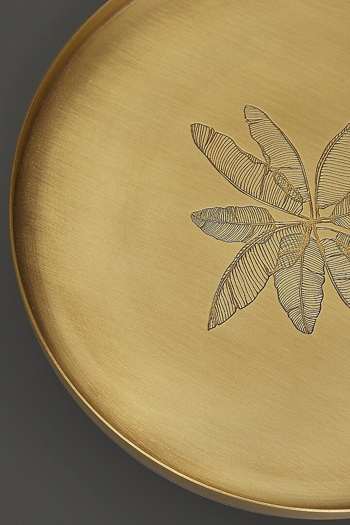 Brass Cochin Kansa Thali by Ritu Kumar Home at Pernia's Pop Up Shop