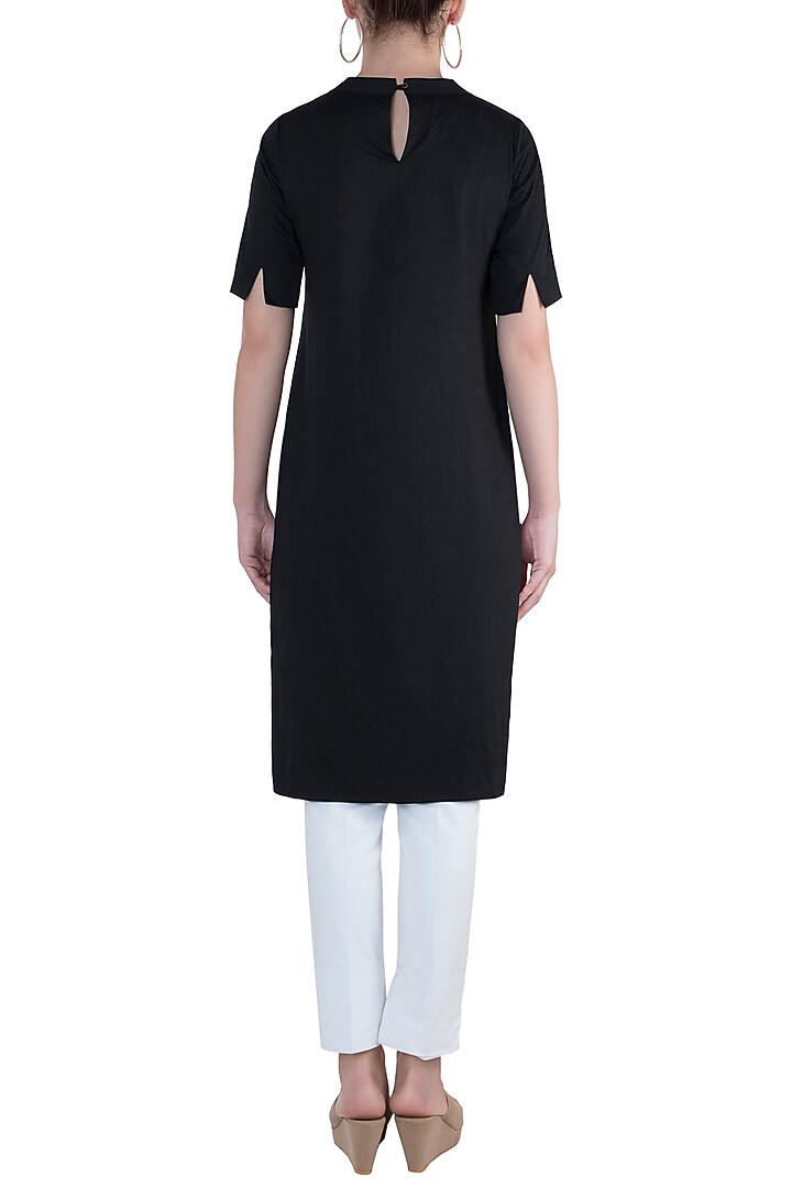 Jet black mini dress available only at Pernia's Pop Up Shop.