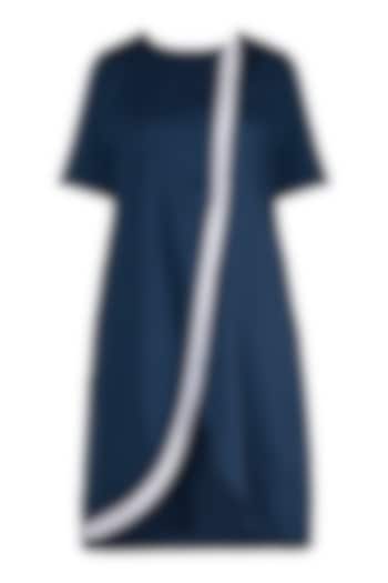 Navy blue tunic dress by DOOR OF MAAI