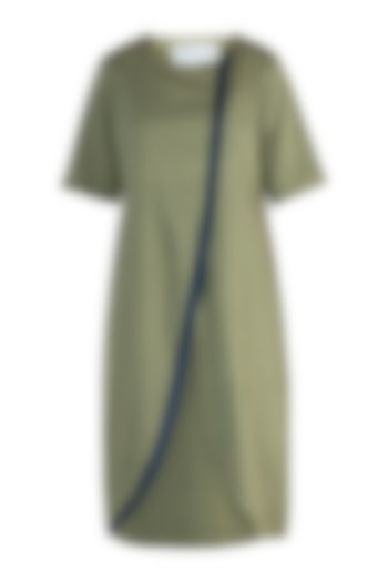 Military green tunic dress available only at Pernia's Pop Up Shop.