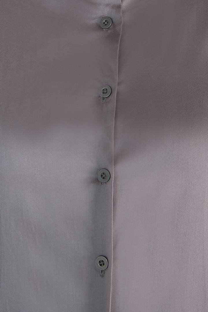 Ash grey straight fit tunic dress available only at Pernia's Pop Up Shop.