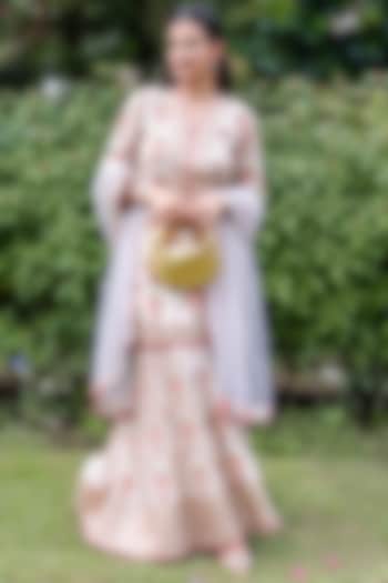 Ivory Cotton Silk Wedding Sharara Set by GOPI VAID at Pernia's Pop Up Shop