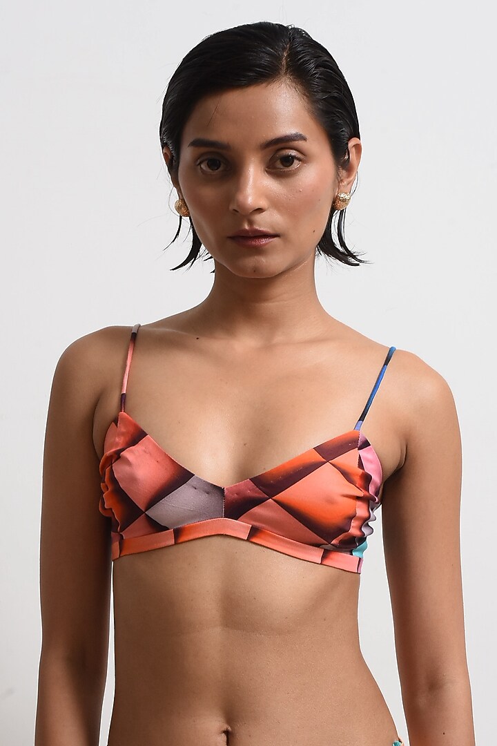 Multi-Colored Satin Digital Printed Backless Summer Dress by FORTY FOUR at Pernia's Pop Up Shop