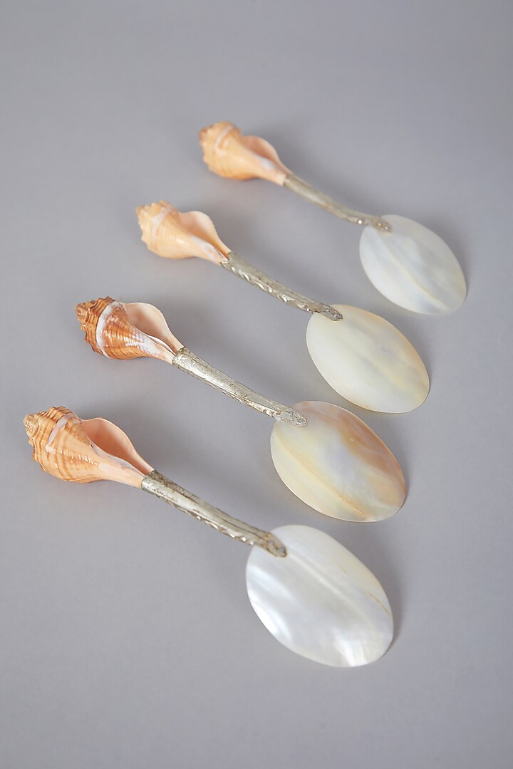 Brown Spoons (Set of 4) by Thoa at Pernia's Pop Up Shop