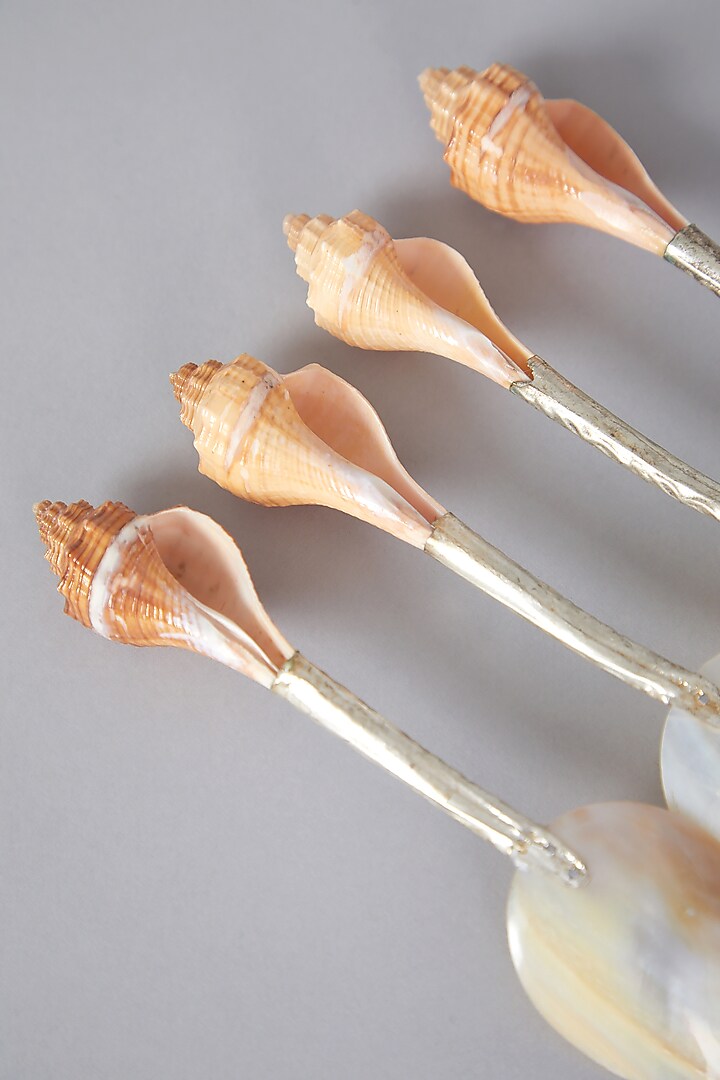 Brown Spoons (Set of 4) by Thoa at Pernia's Pop Up Shop