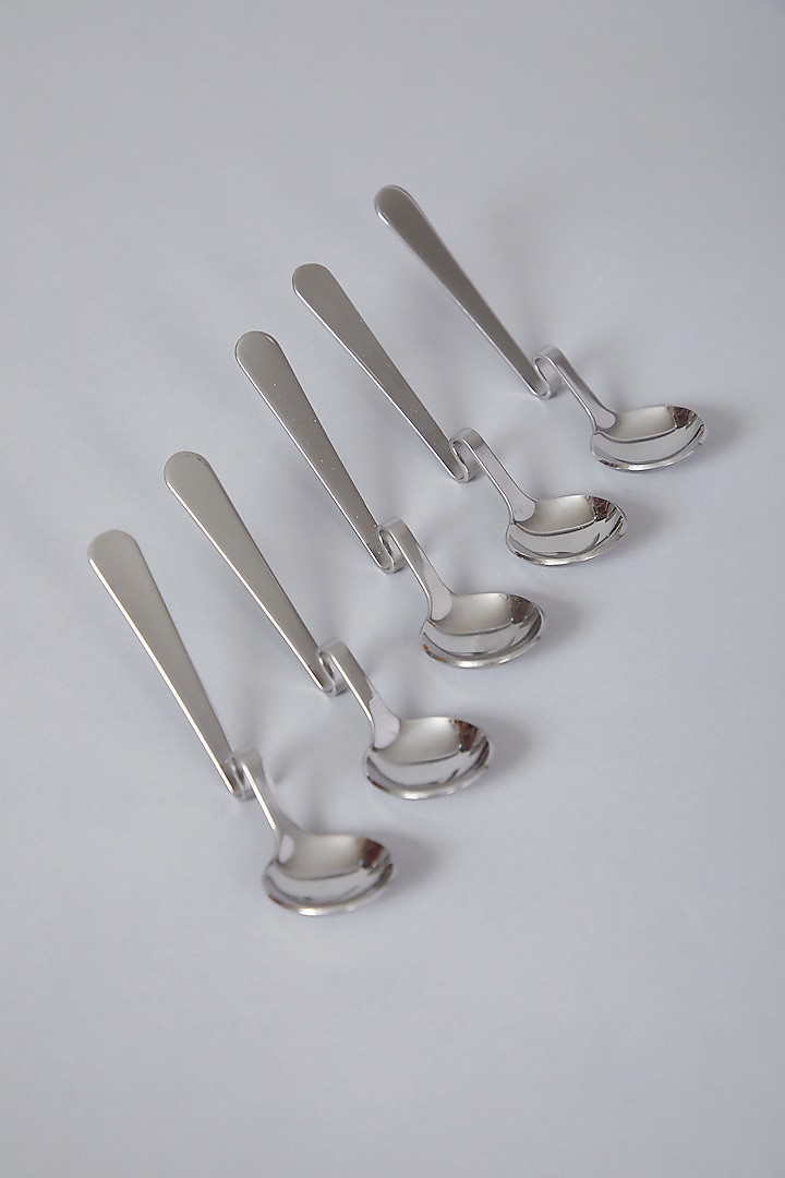Silver Dessert Spoons (Set of 4) by Thoa