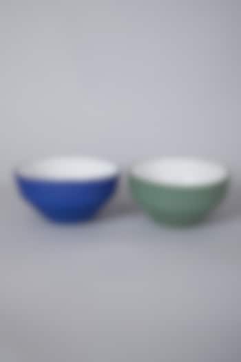 Blue & Green Bowls (Set of 2) by Thoa