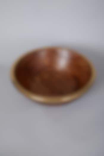 Brown Wooden Bowl by Thoa