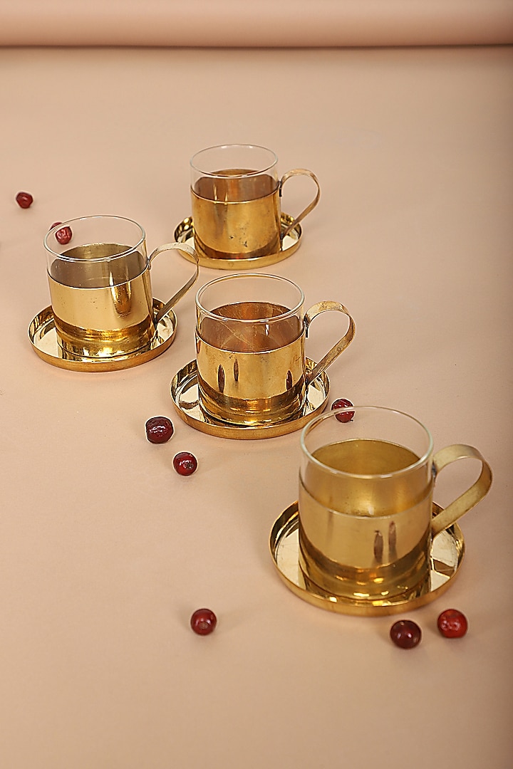 Exquisite Gold Cup (Set of 4) by THOA