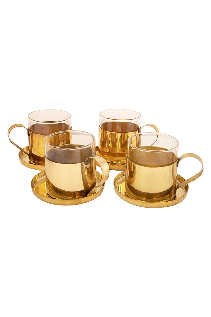 Exquisite Gold Cup (Set of 4) by THOA at Pernia's Pop Up Shop