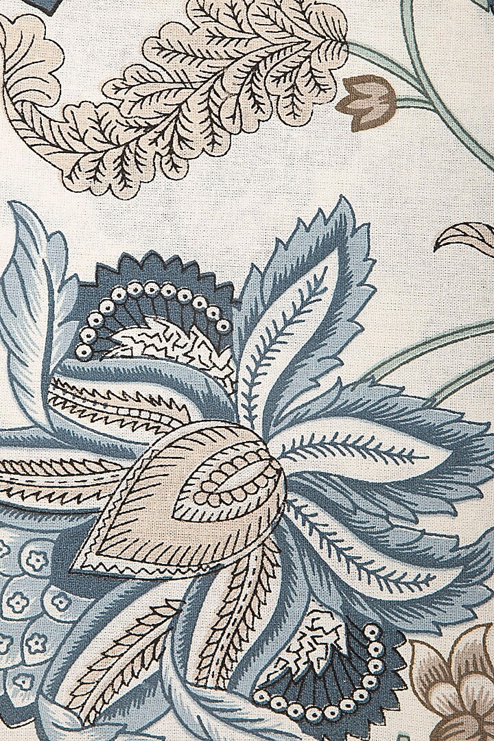 Floral Blue Autumn Napkin (Set Of 6) by THOA at Pernia's Pop Up Shop
