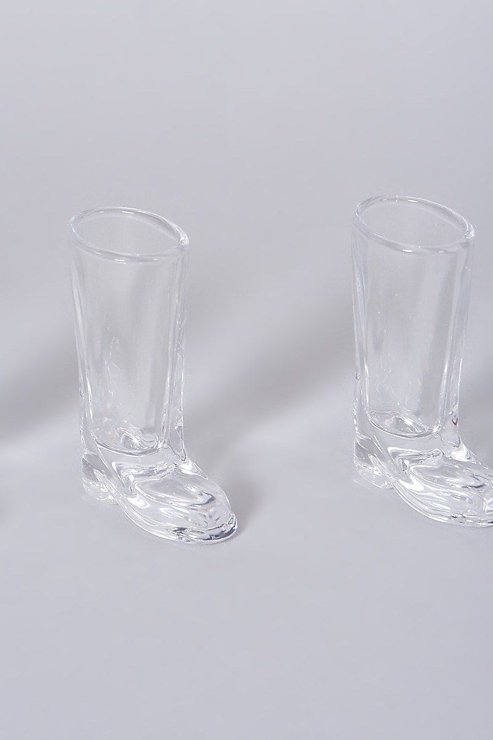 Transparent Boot Shaped Shot Glasses (Set Of 4) by THOA