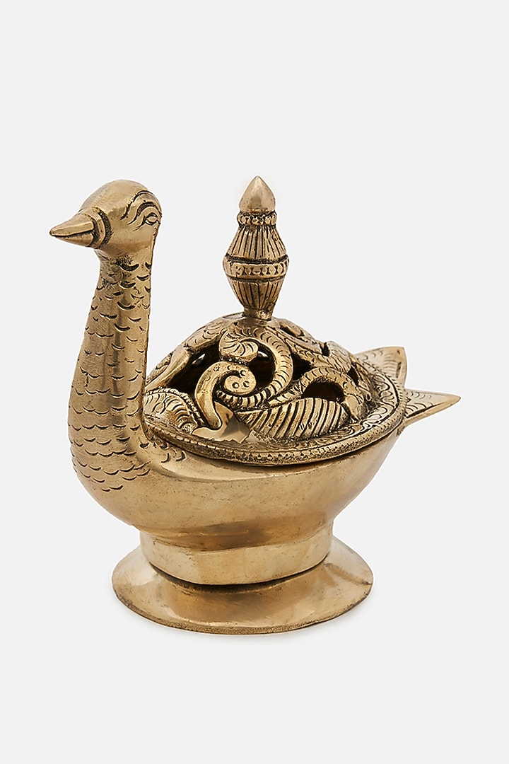 Golden Brass Dhoop Dani by DecorTwist at Pernia's Pop Up Shop