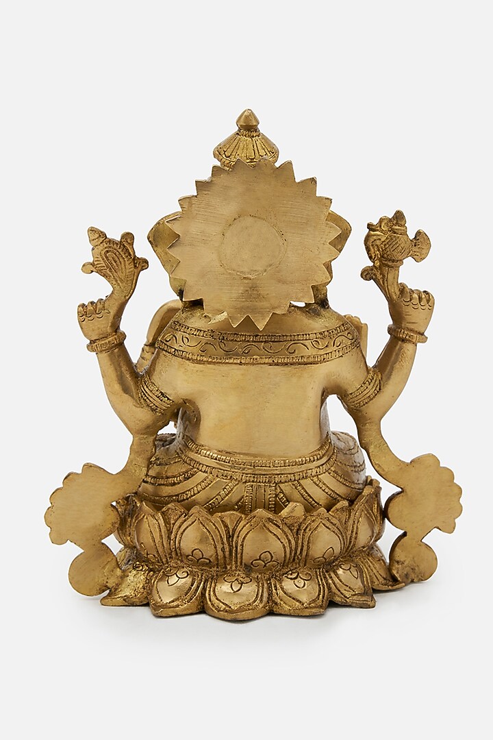 Gold Brass Lord Ganesha Idol by DecorTwist at Pernia's Pop Up Shop